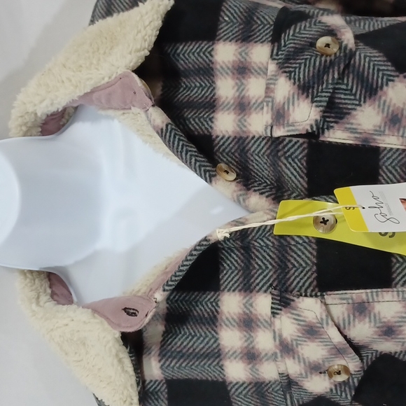 NWT Soho Threads Plaid Sherpa Jacket S - Picture 5 of 13